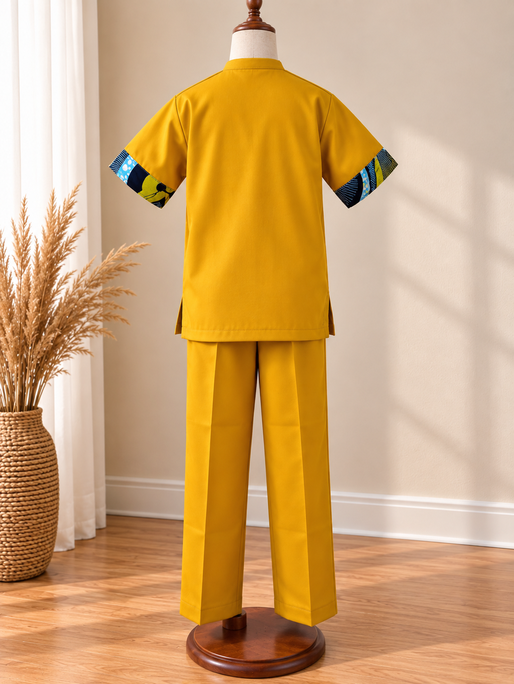AXIS - Ensemble pantalon enfant, coloris moutarde, vue de dos