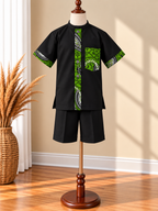 AXIS - Ensemble short enfant, coloris noir, vue de face