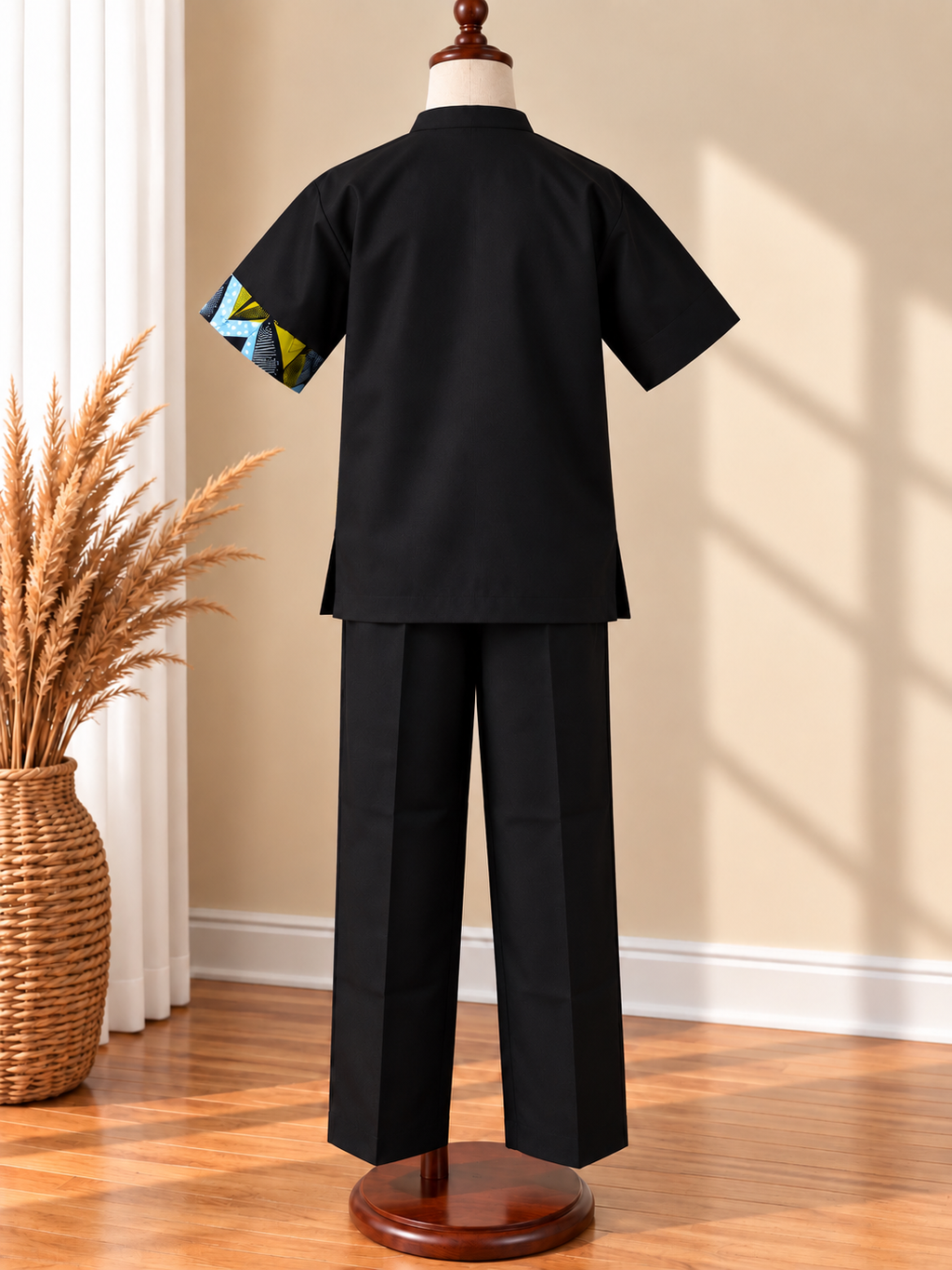 DUALITY - Ensemble pantalon enfant, coloris noir, vue de dos