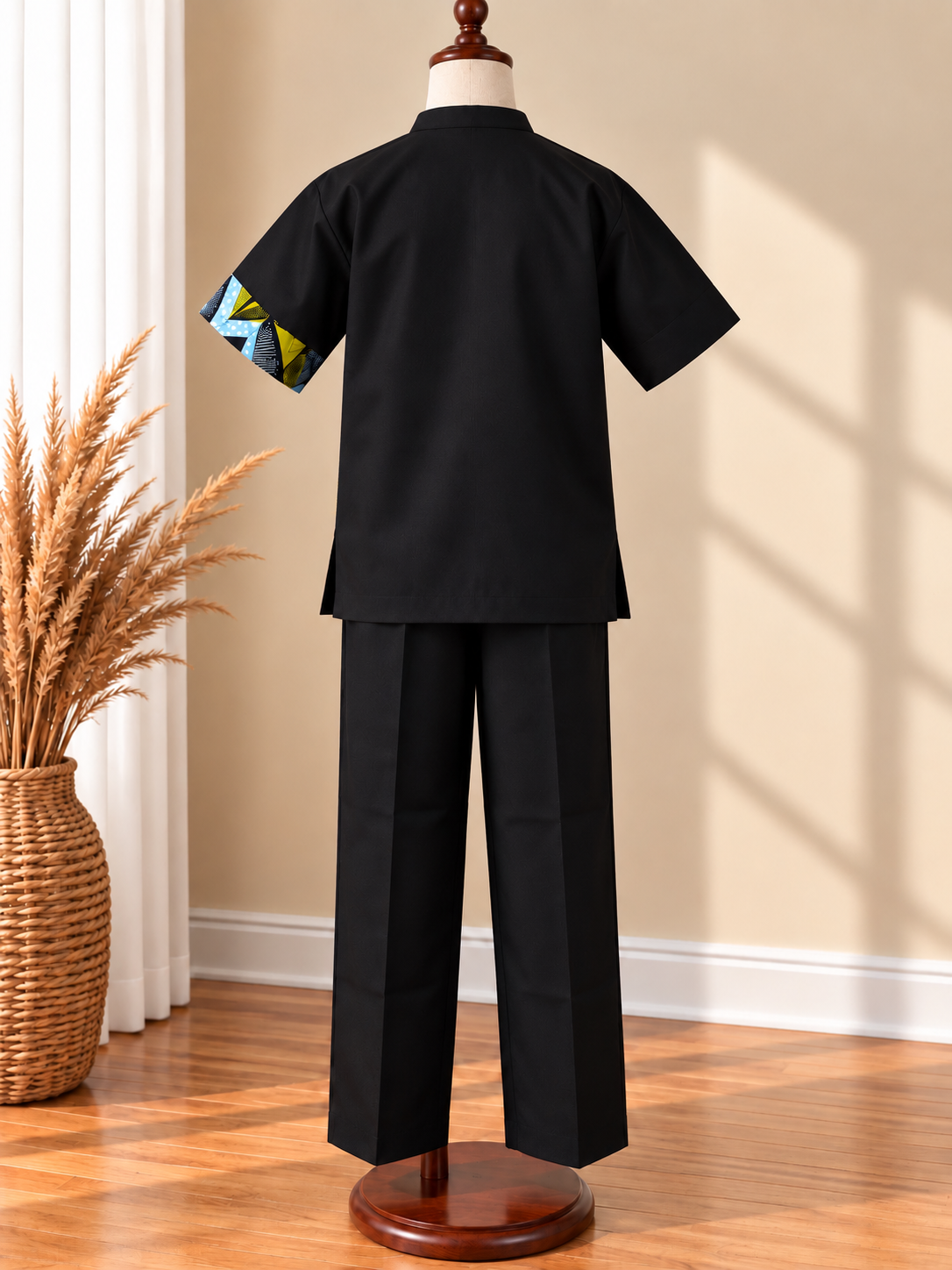 DUALITY - Ensemble pantalon enfant, coloris noir, vue de dos