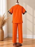 DUALITY - Ensemble pantalon enfant, coloris orange, vue de dos